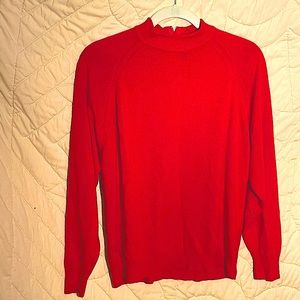 Christmas Red Mock Turtleneck